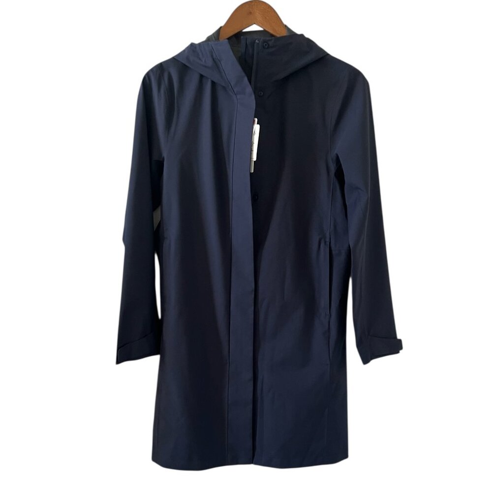 UNIQLO NEW Blocktech Coat In Navy Blue Size XS